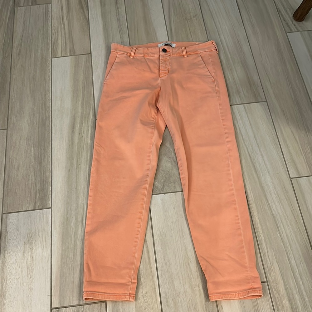 Peach colored Liverpool jeans, size 4. Excellent condition.